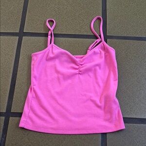 Edikted Pink Ruched Fitted Camisole